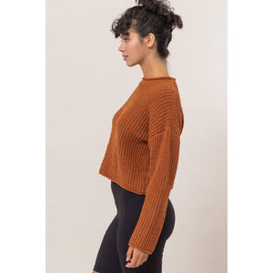 Rolled Edge Sweater