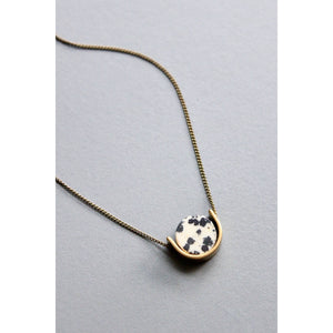 HYL116 Mini dalmatian pendant necklace