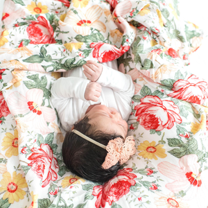 Bamboo Muslin Swaddle - Bloom