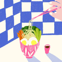 Load image into Gallery viewer, Ramen Art Print, 20cm x 20cm