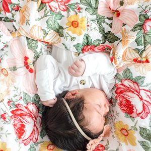 Bamboo Muslin Swaddle - Bloom