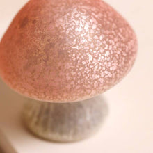 Load image into Gallery viewer, Small Pink Glass Mushroom Light