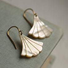 Load image into Gallery viewer, Mother of Pearl Art Deco Earrings