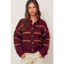 Load image into Gallery viewer, Striped Cardigan