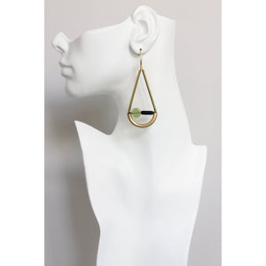 FERE103 Geometric glass earrings