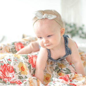 Bamboo Muslin Swaddle - Bloom