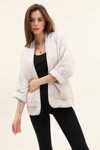 Cotton gauze comforter jacket