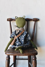 Load image into Gallery viewer, Fern the Frog doll-  Liberty woodland dress