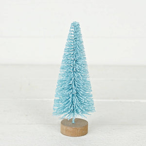 M32707-10inH Macaron theme bottle brush tree-Blue