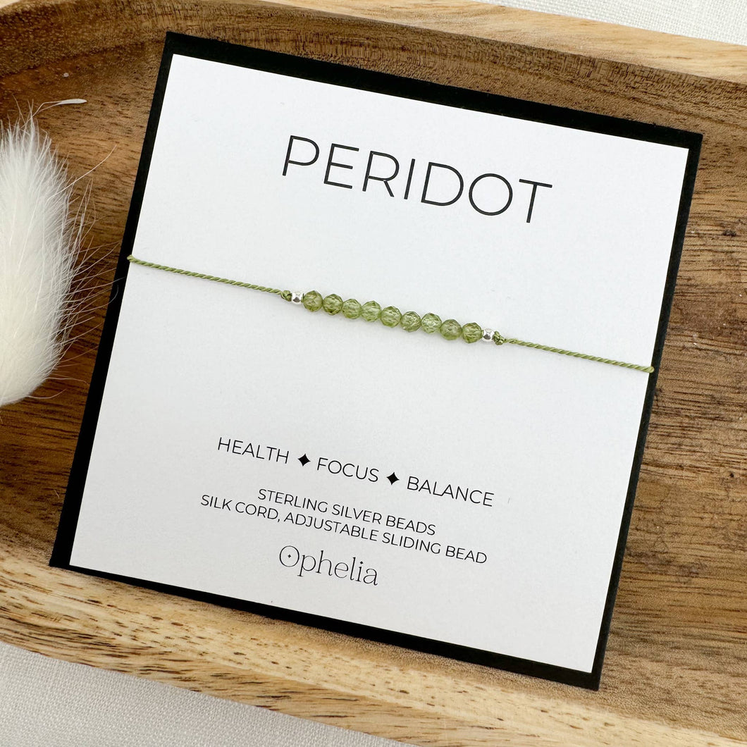 Peridot Silk Bracelet