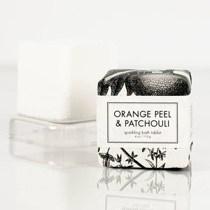 Orange Peel & Patchouli Sparkling Bath Tablet