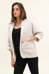 Cotton gauze comforter jacket