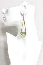 Load image into Gallery viewer, HYLE87 Turquoise and mauve earrings