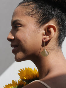 RK04 Ginkgo Leaf Earrings