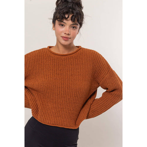 Rolled Edge Sweater