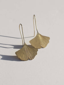 RK04 Ginkgo Leaf Earrings