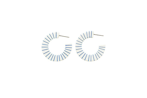 Blue Stripe Hoops