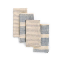 Load image into Gallery viewer, JOURNEY - BLUE Napkin (set of 4), Handwoven Organic Cotton