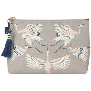 Danica Studio Flight Of Fancy Large Linen Cosmetic Bag,