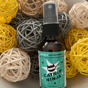 Catnip Ninja: Organic Catnip Spray, 2 oz Glass Bottle