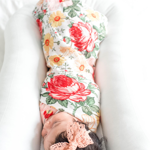 Bamboo Muslin Swaddle - Bloom