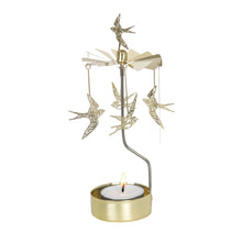 Load image into Gallery viewer, Rotary Candleholder, Swallow, Gold