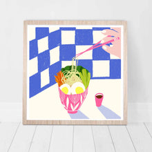 Load image into Gallery viewer, Ramen Art Print, 20cm x 20cm