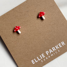 Load image into Gallery viewer, Mushroom Stud Earrings