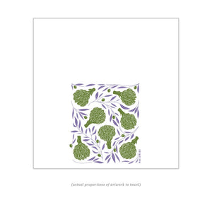 Artichokes + Olives Tea Towel / Kitchen Decor / Midwest Made