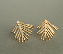 Load image into Gallery viewer, Pine Needle Fir Branch Stud Earrings