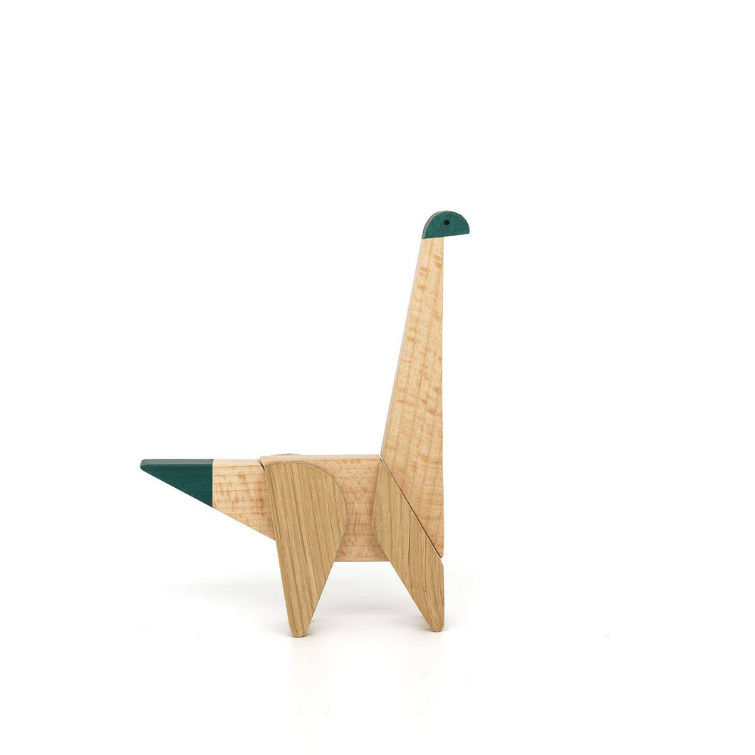 Wooden Magnetic Brontosaurus Dinosaur