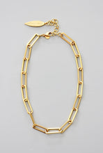 Load image into Gallery viewer, DOR615 Gold Paperclip Chain Necklace