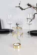 Load image into Gallery viewer, Rotary Candleholder, Swallow, Gold