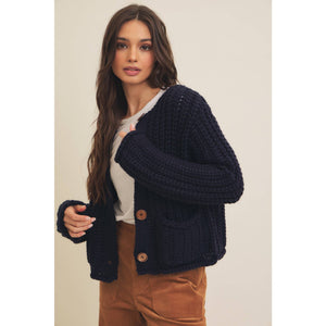 SWEATER CARDIGAN WITH POCKETS