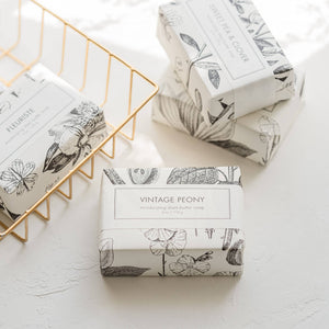 Vintage Peony Shea Butter Soap - Bath Bar