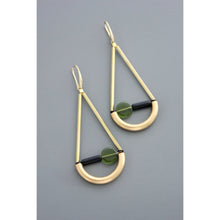 Load image into Gallery viewer, FERE103 Geometric glass earrings