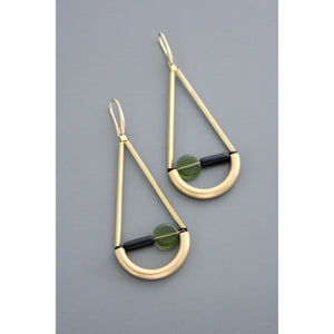 FERE103 Geometric glass earrings