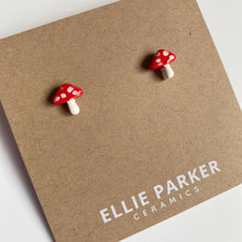 Load image into Gallery viewer, Mushroom Stud Earrings