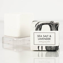 Load image into Gallery viewer, Sea Salt &amp; Lavender Sparkling Bath Tablet