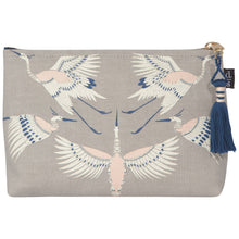 Load image into Gallery viewer, Danica Studio Flight Of Fancy Large Linen Cosmetic Bag,