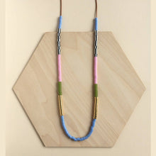 Load image into Gallery viewer, Bel Air Necklace - Periwinkle &amp; Olive