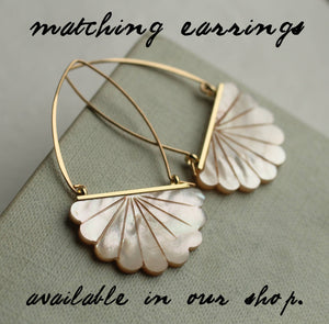 Mother of Pearl Scallop Necklace