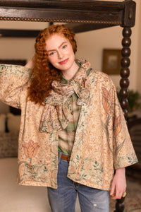 Folklore Cozy Fleece Bohemian Cardigan Kimono Jacket