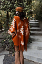 Load image into Gallery viewer, Aztec Luxe Fringed Ruana