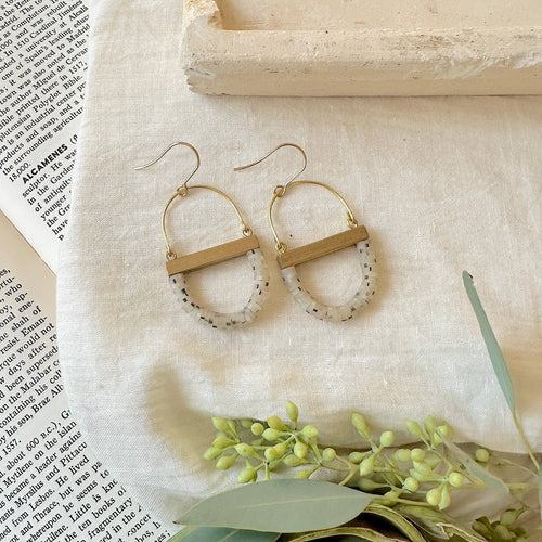 Mini Terrain Earring - Speck