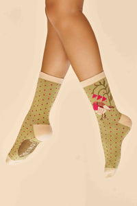 Rosy Robin Ankle Socks