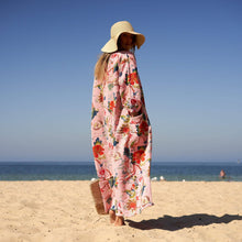 Load image into Gallery viewer, Unisex Waffle Cotton Kimono Robe - Tidal Tranquility