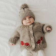 Load image into Gallery viewer, Mushroom Pebble Cardigan Sweater Baby &amp; Toddler