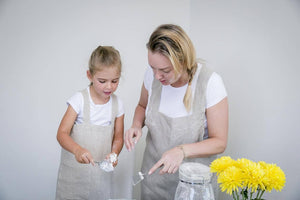 Linen Pinafore ( Japanese Apron)