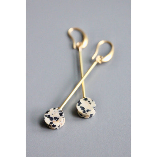 HYLE53 Dalmatian earrings